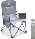 Heavy Duty Portable Folding Camping Chair for Adults with Comfy Padded Backrest | for Outdoor & Sports, Backpacking, Beach, Lawn, Hunting, Tailgating, Fishing | Supports 400 Lbs