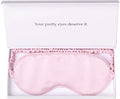 Silk Sleep Mask Light Blocking Luxury 100% Mulberry 19mm Silk Eye Mask Eye Cover Blindfold Ultra Soft Light & Comfy Anti Aging Skin Care with Travel Bag Gift Package