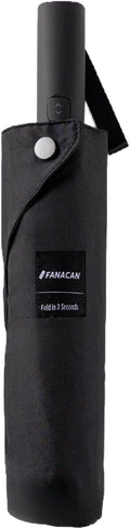 Folds in 3 Seconds Folding Umbrella, Compact & Portable Travel Umbrella, Auto Open/Close, Windproof & Waterproof, Lightweight (<1lb), Fits in Backpack or Car, Black