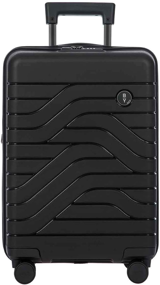 Bric's B|Y Ulisse 21-Inch Spinner - Luxury Carry-On Luggage With Spinner Wheels - Hard Shell Suitcases Made From Durable Polypropylene and Polycarbonate - Black