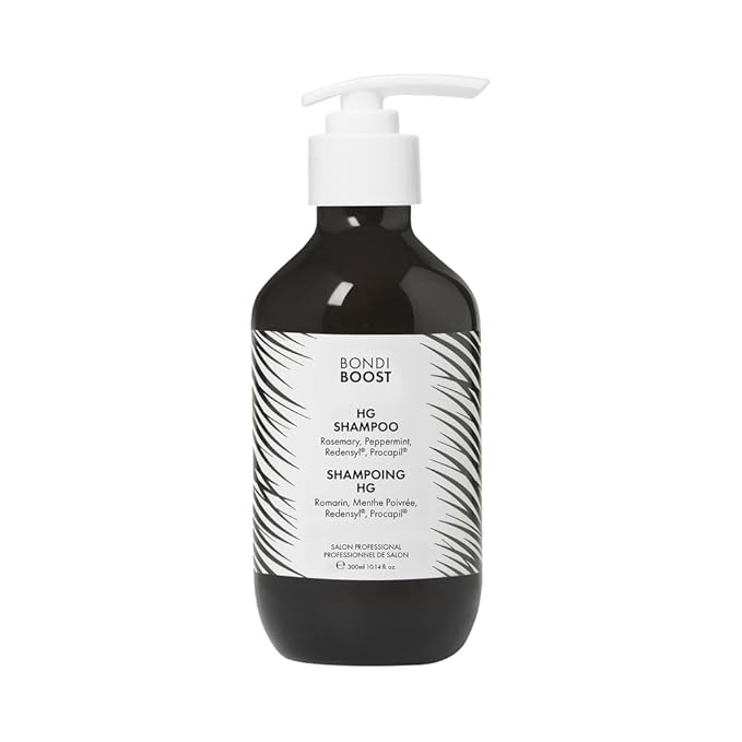 BONDIBOOST HG Anti-Thinning Shampoo for Women & Men [10.14 fl oz], Clinically Tested to Promote Fuller + Thicker-Looking Hair, Natural Mint Scent + Procapil, Redensyl & Rosemary Formula, Sulfate-Free