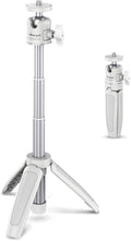 ULANZI Extension Pole Tripod, Mini Selfie Stick Tripod Stand Handle Grip for iPhone 13 Pro Max Samsung OnePlus Google Smartphone Canon G7X Mark III Sony RX100 VII A6400 Cameras Vlogging (Off-White)