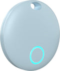 Smart Tracker Tags, Bluetooth Luggage Tracker with Keychain, Compatible with iOS Find My app, Item Locator for Key, Wallet, Suitcase, Bags, IP67 Waterproof, Battery Include