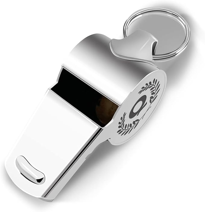 Letters Coach Gifts, Whistle for Coaches, Whistle Emergency, Thank You Coach Gifts, Coaches Whistle with Lanyard Cheer Coach Gift for Men Women Teachers Referees School Sports Coach Outdoor, Letter Q