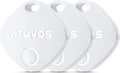 ATUVOS Air Tracker Tags-3 Pack, Bluetooth Luggage Tracker Works with Apple Find My APP (iOS Only, Not for Android), Keys Finder and Item Locator for Luggage, Backpack, Suitcases, Replaceable Battery