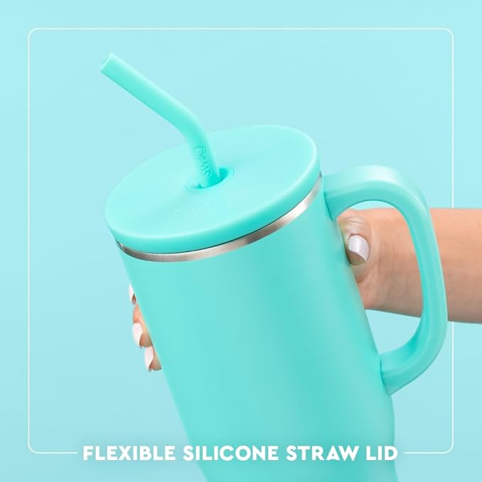 Swig Life 40oz Mega Mug, 40oz Tumbler with Handle and Straw, Extra Large Insulated Tumblers, Cup Holder Friendly Travel Mug (Colorado)