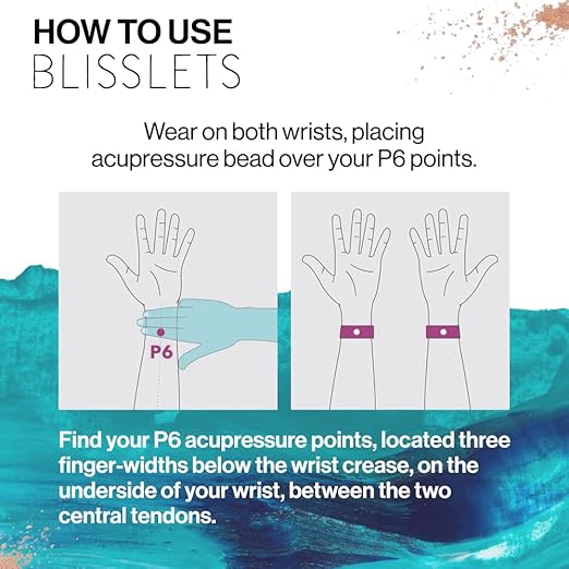 Acupressure Relief Band - Ana Duo (Large) - Motion Sickness Bands and Nausea Relief for Pregnant Women | Travel, Pregnancy, Cruise