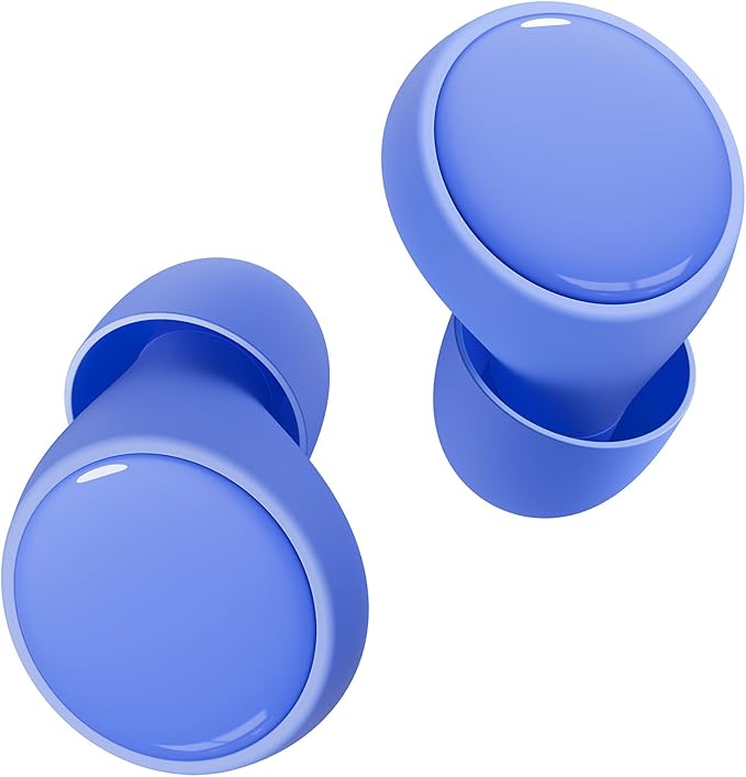 45dB Earplugs for Sleeping,Noise Cancelling Ear Plugs with 8 Pairs Ear Tips, Reusable Hearing Protection Noise Reduction Earplugs Suitable for Concerts,Travel,Work Fit Blue