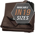 Tarp Cover Brown/Black Heavy Duty 20 Mill Thick Material, Waterproof 12'X20' Great for Tarpaulin Canopy Tent, Boat, RV Or Pool Cover! by Trademark Supplies (Poly Tarp 12X20, Ultra Thick)