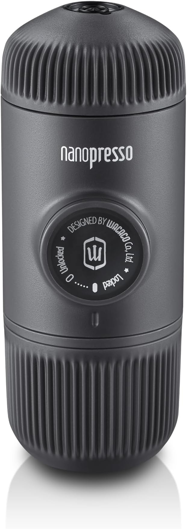 WACACO Nanopresso Portable Espresso Maker,Upgraded Version of Minipresso, 18 Bar Pressure Ground Coffee, Small Travel Coffee Maker, Manually Operated, Perfect for Trips and Camping Outdoor
