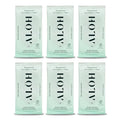 ALŌH Peppermint Eucalyptus Sanitizing Hand Wipes - Clean Hands, Clear Mind On The Go Sanitizer for Kids and Adults - Travel Size 6 packs of 20ct Wipes (120 Wipes)