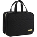HOTOR Travel Toiletry Bag w/Hanging Hook - Spacious Toiletry Bag Essentials for Women & Men, Makeup Bag/Big Comparment, Waterproof for Travel Accessories, Large, Black