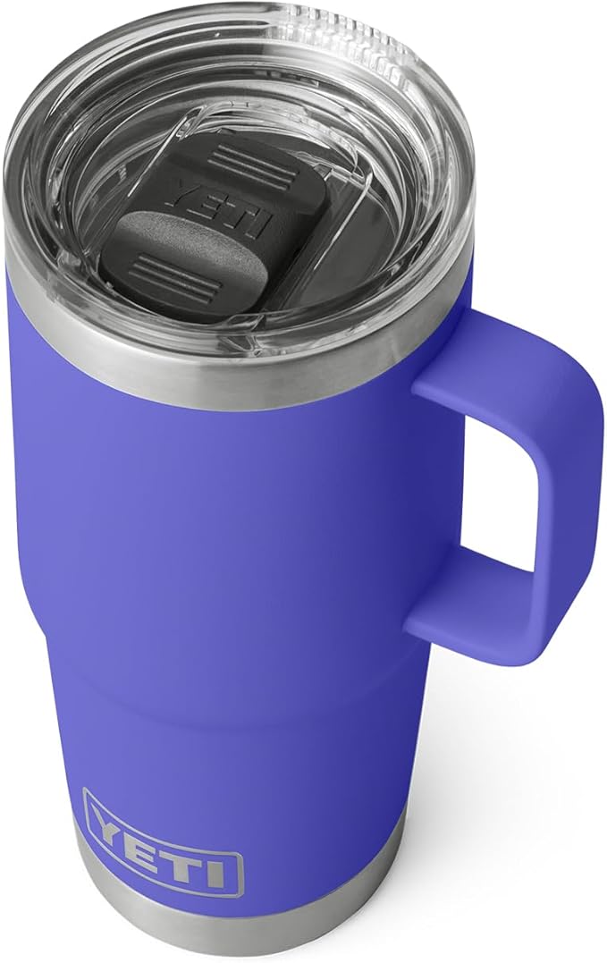 YETI Rambler 20 oz Travel Mug, Stainless Steel, Vacuum Insulated with Stronghold Lid