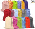 Extra Large Laundry Bag 18Pcs, Varied Colors, Travel Laundry Bags with Drawstring Closure, 30"x40", for college, dorm and apartment dwellers (18Pcs)