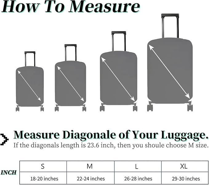 Luggage Cover Suitcase Protector + Luggage Tag, Landscapes Sakura Mount Fuji Travel Suitcase Cover for 18-20 inch Luggage (S) with Concealed Zipper Washable Elastic Cloth Dustproof Anti-Scratch