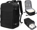 coowoz Travel Backpack Carry On for Women Man Black Gym Backpack with Laptop Compartment Mochila de Viaje Teacher Personal Item Backpacks Rucksack Airplane Accessories Must Haves Small