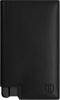 Ekster Men's Wallet PRO | RFID Blocking Parliament Leather Minimalist Wallet | Holds 14 Cards & Cash | Slim Cardholder for Men w/Push Button Designed for Quick Card Access | Black