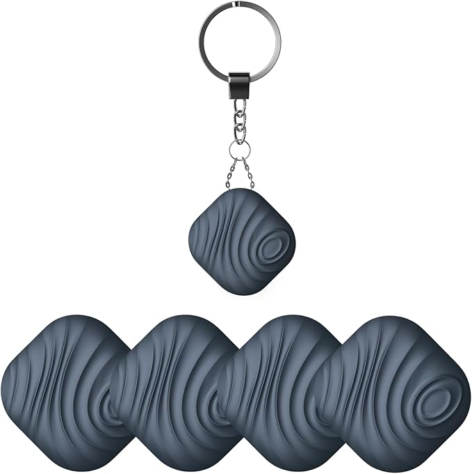 Findhting Key Finder - Bluetooth Tracker Item Locator with Key Chain for Keys Pet Wallets or Backpacks and Tablets (Dark Blue)