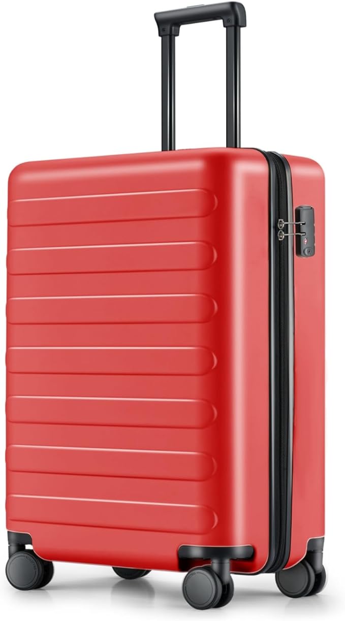 Carry on Luggage 22 X 14 X 9 Airline Approved, 20 Inch Luggage for 3-5 Days Travel, Double Spinner Wheels, 100% Hardshell PC, TSA Lock (06-Raspberry (Basic), Carry-On 20-Inch)