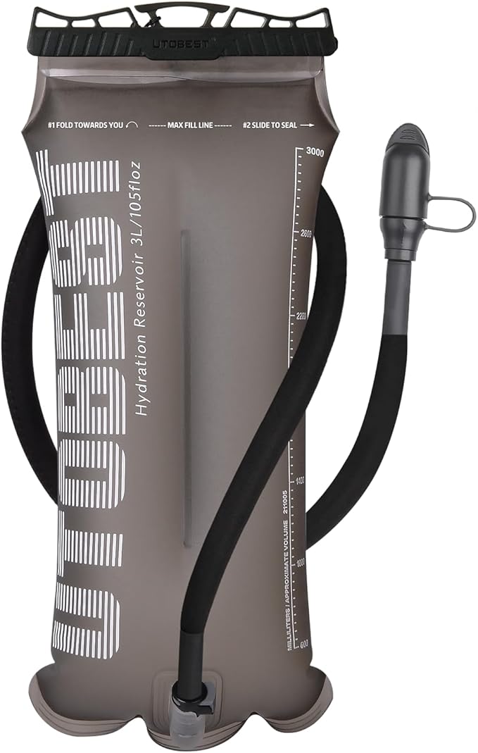 Hydration Bladder,TPU Water Bladder,Water Bladder for Hiking Backpack,BPA Free,Wide Opening,Leak-Proof,Water Reservoir for Hiking Cycling Camping Running