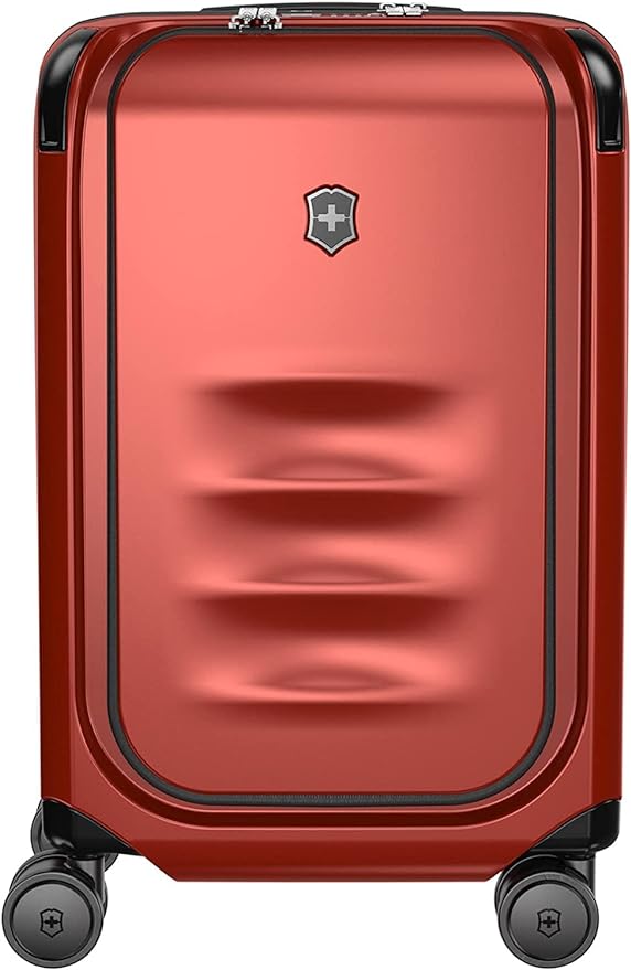 Victorinox Spectra 3.0 Frequent Flyer Carry-On - Modern Hardside Carry-On Luggage - Rolling Suitcase with Spinner Wheels - Holds Travel Accessories - 37 Liters, Red