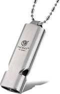 TACRAY Emergency Whistles Lifeguard Safety Whistle with Neck Chain and Keychain for Outdoor Camping Hiking