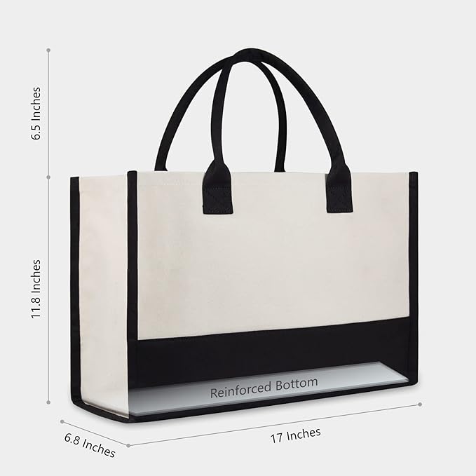 TOPDesign Embroidery Constellation Canvas Bag for Women (Libra)