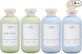 ASEVAT 10oz 4Pcs Plastic Refillable Travel Shampoo & Conditioner Bottles With Flip Cap