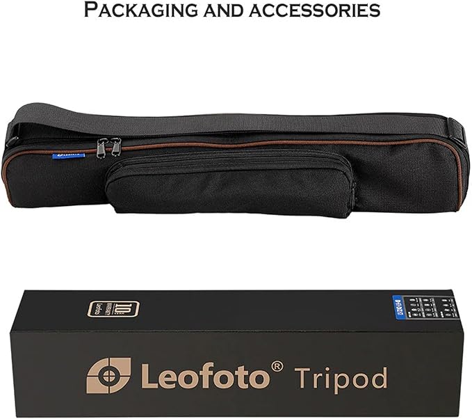 Leofoto Professional Camera Tripod, 62" Compact Carbon Fiber Tripod for DSLR Video Camcorder, 4 Leg Sections, 360° Ball Head, Max Load 25KG/55Lb (LS-364CX+LH-47)