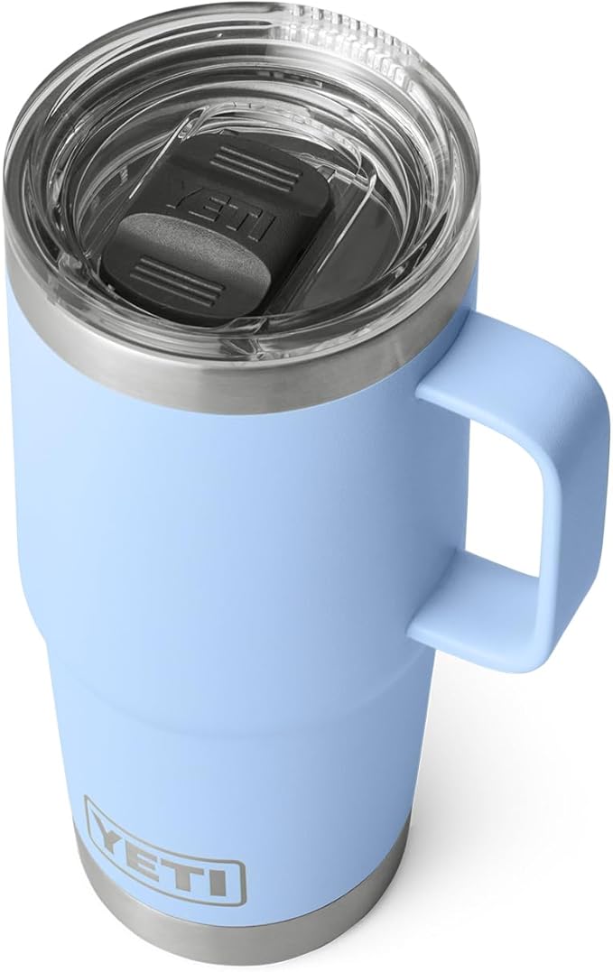 YETI Rambler 20 oz Travel Mug, Stainless Steel, Vacuum Insulated with Stronghold Lid