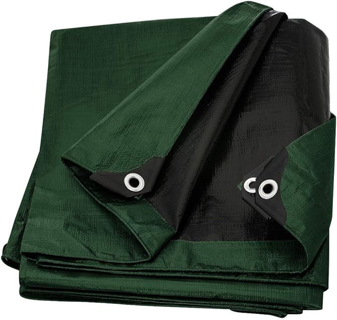 Large Waterproof Tarp - Heavy Duty 10 Mil Thick Poly Tarpaulin Ideal for Canopy Tents, Boats, RV or Pool Covers - Multipurpose Protective Tarps with Grommets for Indoor and Outdoor Use | 20' x 40'