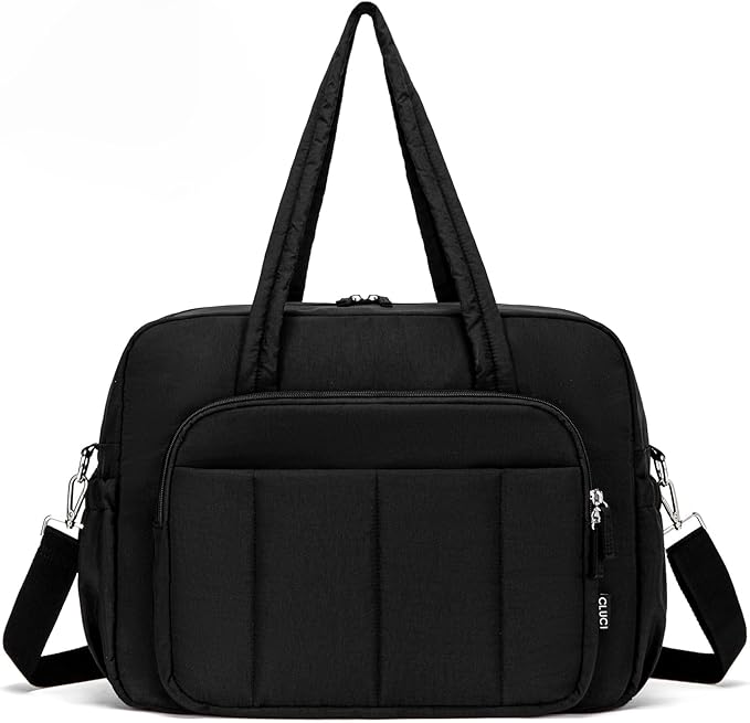 CLUCI Gym Bag for Women, Travel Duffle Bag Carry on Weekender Bags Puffer Tote Bag