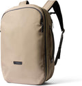 Bellroy Transit Travel Pack Pro (30–38 liter travel backpack, laptop sleeve, RFID protection zip bottle pocket) - Stone