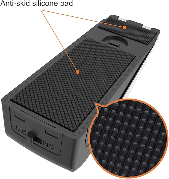 4 Packs Upgraded Door Stop Alarm Portable Wedge Door Stoppers Security Alarm 120db Entrance Alert Loud Door Stop Alarm for Travel Home Apartment or Dorm (4 Packs)