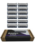 DORCO Pace Classic - Seven Blade Razor System with Pivoting Head and Premium Handle- 12 Pack Refill (No Handle)
