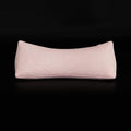 Buckwheat Neck Support Pillow Cervical Neck Cylinder Bolster Pillow Neck Pain Relief Breathable Comfortable for Back and Side Sleepers Round Pillows for Lunch Break Pink, 6x15 Inch