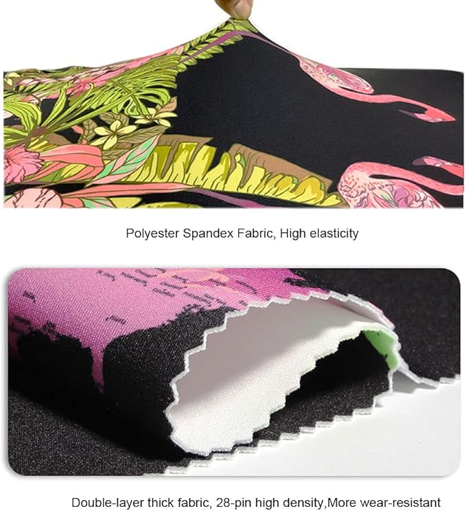 MosaiRudo Thicker Luggage Cover Elastic Suitcase Cover Protector Fits 18-32 Inch Suitcase Travel Accessories (Rainforest, XL)