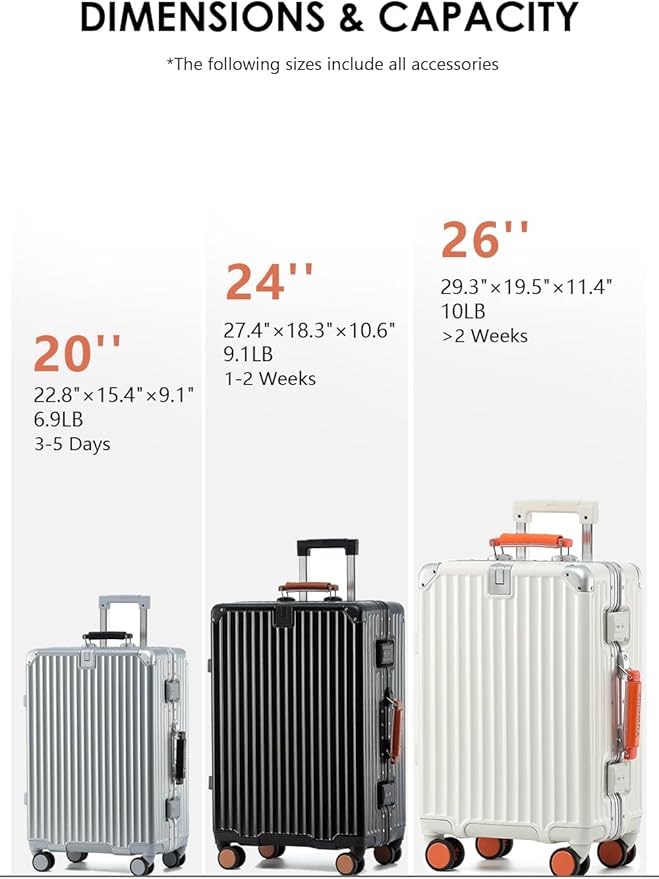 HotWay 20 Inch Carry On Luggage with Leather Handle, PC Zipperless Suitcase with Spinner Wheels and TSA Locks, 22x14x9 Airline Approved Luggage for Travel, Grey