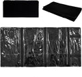 Travel Jewelry Roll Bag Portable Organizer Pouch With Grids&PVC Cover Storage Bags for Necklace, Bracelet, Bracelet,Ring, Badge, Pendant