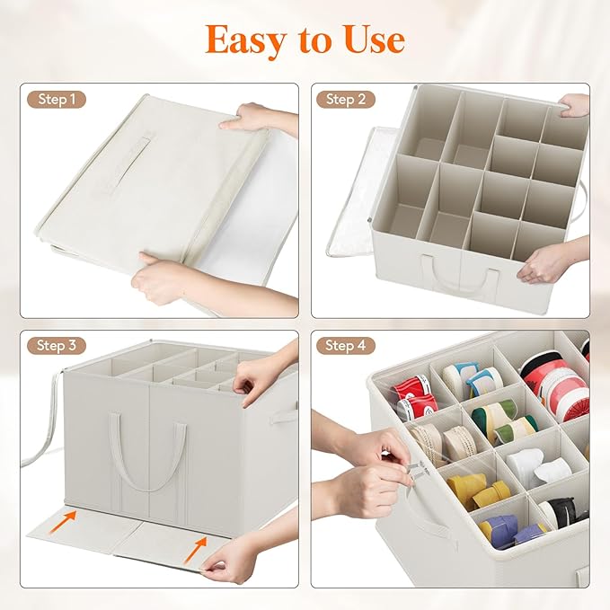 Lifewit Shoe Storage Organizer for Closet, Fits 12-16 Pairs, Large Shoe Box Storage Containers with Clear Cover and Reinforced Handles,Foldable Storage Bins Fits for Boots Heels Sneakers,2 Pack White