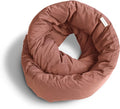Huzi Infinity Pillow - Home Travel Soft Neck Scarf Support Sleep (Terracotta)