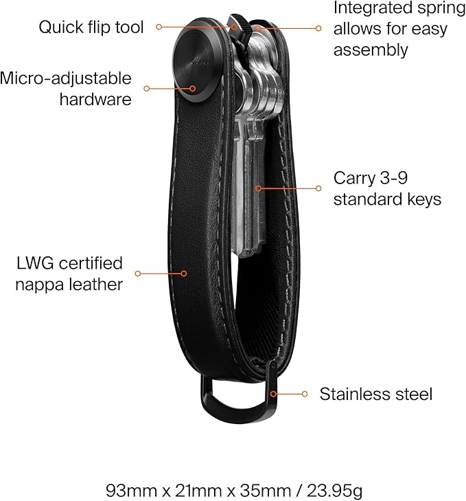 Orbitkey Key Organizer Pro - Leather