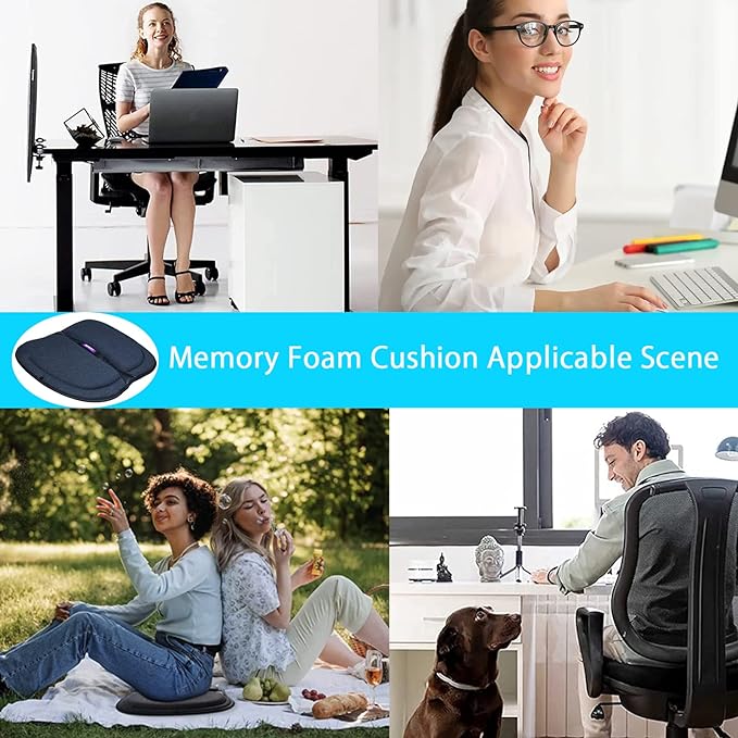 Gel Seat Cushion Orthopedic Lightweight Folding Seat Cushion for Car/Chair/Train/Airplane/Stadium Seat