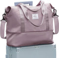 Travel Duffel Bag, Sports Tote Gym Bag, Shoulder Weekender Overnight Bag for Women