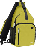 MOSISO Sling Backpack Bag, Crossbody Shoulder Bag Travel Hiking Daypack Chest Bag with Front Square Pocket&USB Charging Port
