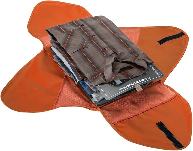 Eagle Creek Pack-It Starter Set - Includes S Isolate Cube, M Isolate Cube & L Pack-It Reveal Garment Folder - Lightweight Travel & Storage Essentials - Mandarin