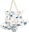 Beach Bag Spacious Shoulder Tote Travel & Gym Bag w/Multiple Pockets & Strong Zipper