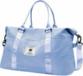 Travel Duffle Bag, Waterproof Sport Tote Gym Bag for Women Men, Overnight Weekender Carry On Bag with Wet Pocket