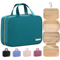 HOTOR Travel Toiletry Bag w/Hanging Hook - Spacious Toiletry Bag Essentials for Women & Men, Makeup Bag/Big Comparment, Waterproof for Travel Accessories, Medium, Teal