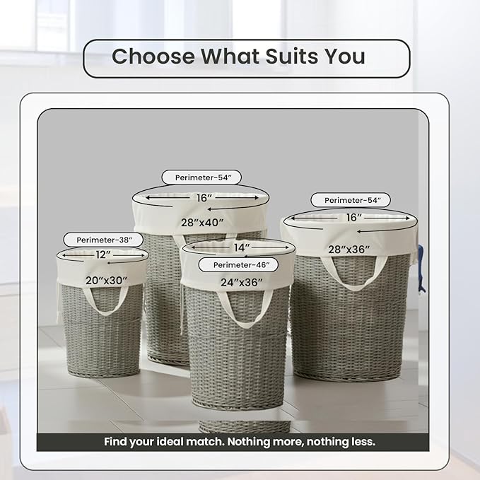 LFH Home Cotton Canvas Large Laundry Bag with Handle, Heavy Duty Drawstring Closure Washable Laundry Bags, School Travel, Home, Hotel, College Dorm, Organizer Sack, Toy Clothes 24x36 (Pack of 2)-White